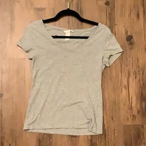 Grey V-neck